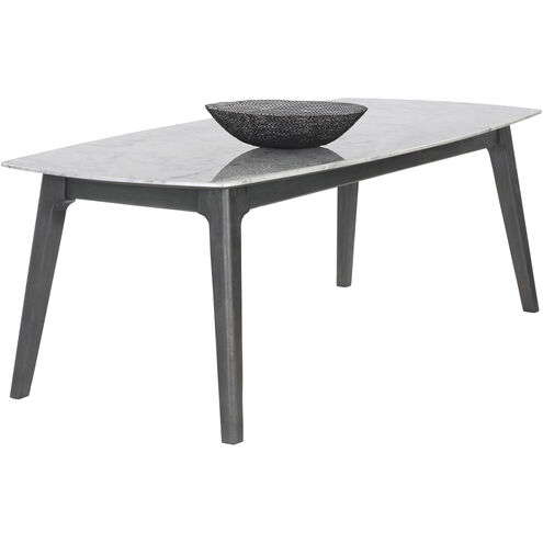 Keldon 82.75 X 41.25 inch White / Grey Dining Table